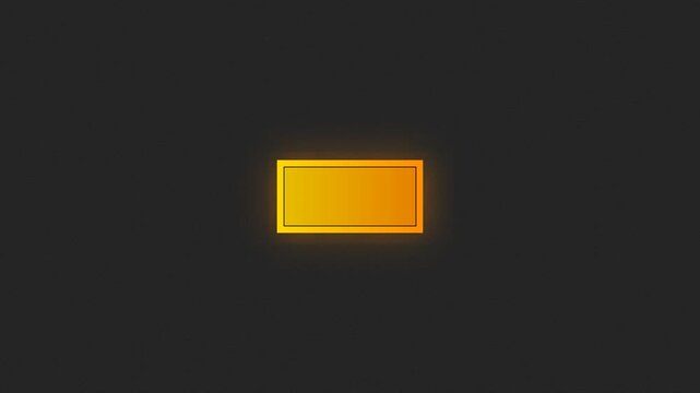 Glowing yellow button on dark background with neon effect