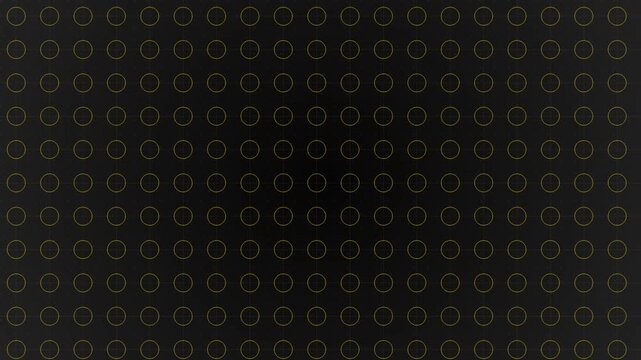 Seamless black geometric pattern with circular dots for modern backgrounds