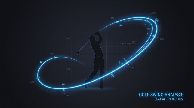 Golf swing analysis with digital spatial trajectory data