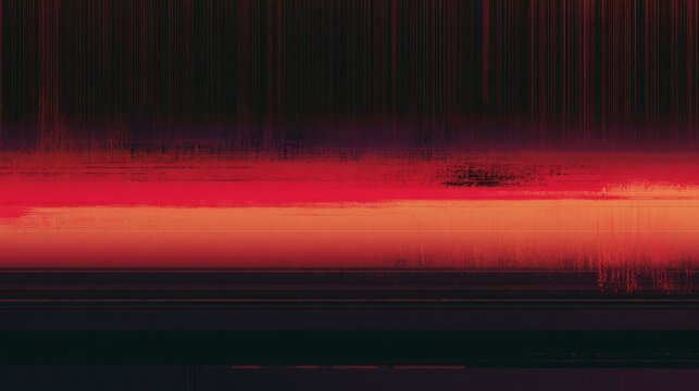 Vibrant red and orange abstract lines and textures with dark background