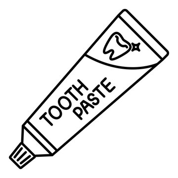 Toothpaste Icon Outline