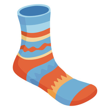 Warm Socks Winter Knit Footwear Icon