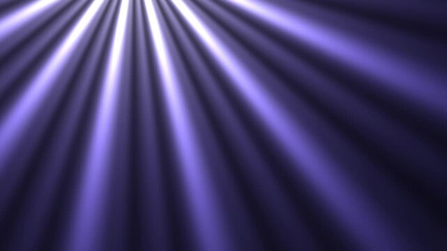 Diagonal purple light beams shining from the top corner a beam of casting soft shadows and radiant