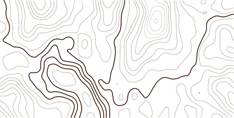 Topographic contour map elevation lines with geographic mapping landscape mapping terrain contours land survey height relief map design © MD