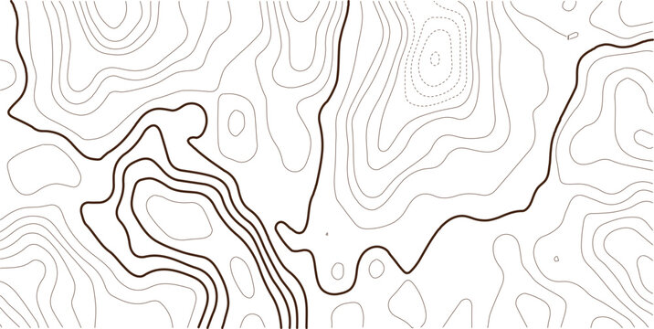 Topographic contour map elevation lines with geographic mapping landscape mapping terrain contours land survey height relief map design