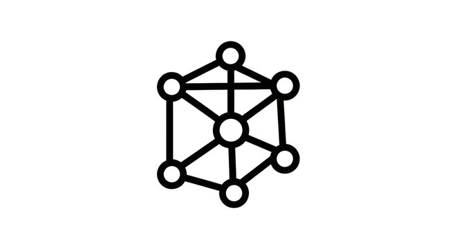 Network connection structure graphic symbol.