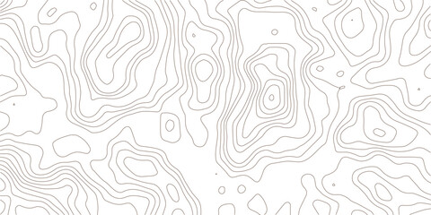 Complex topographic contour map background with contour lines geographic map terrain land survey relief data visualization lines pattern abstract © MD