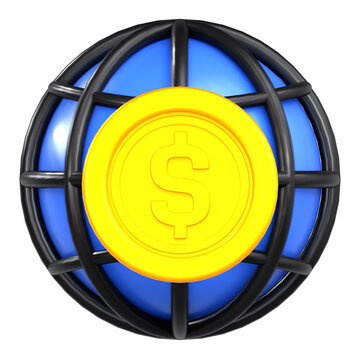 Global financial market and international economy exchange concept
