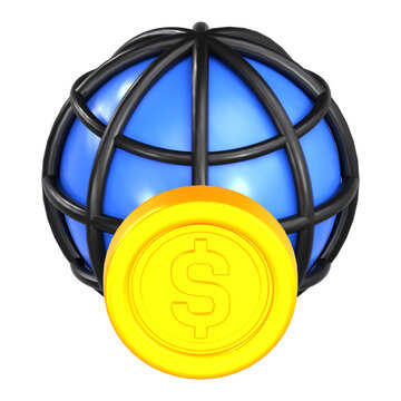 Global financial market and international economy exchange concept