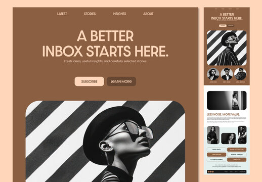 Modern Fashion Newsletter Email Template Design