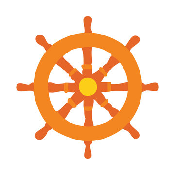 Classic Wooden Ship Wheel Helm