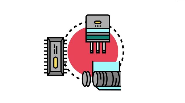 Maker space engineering demonstrating electronic components, microchips, and technology instruments for prototyping, development, and innovation in a science and technology environment