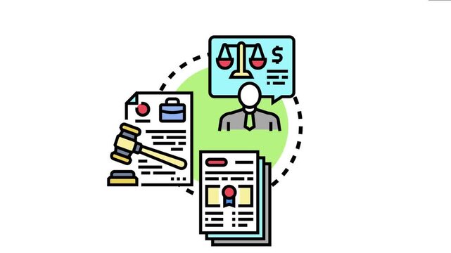 Business person thinking about legal balance and financial obligations while reviewing important documents, suggesting corporate governance and strict adherence to rules