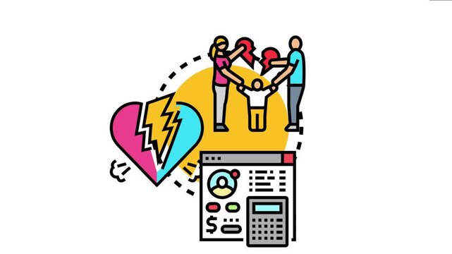 Family mediation process helping parents resolve disagreements, financial issues, and child custody arrangements, creating amicable solutions for separating families