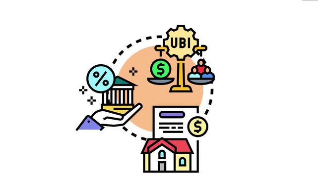Government providing financial support and social welfare payments as a universal basic income, offering various economic benefits and security for citizens