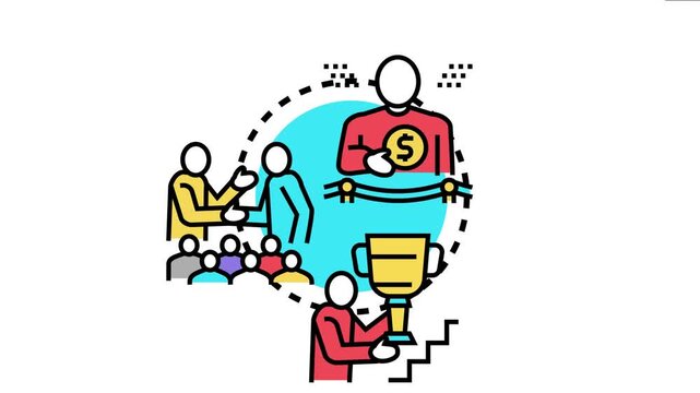 People collaborating to create value, exchanging services, celebrating achievements, and discussing financial benefits within a professional team environment