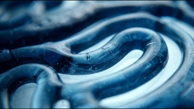 Electric vehicle battery cooling technology is represented by viscous translucent cobalt gel