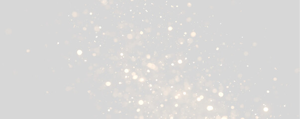 Glowing gold sparkles and bokeh particles drifting upwards. Luminous shimmering glitter overlay on transparent background © Тетяна Миргородська