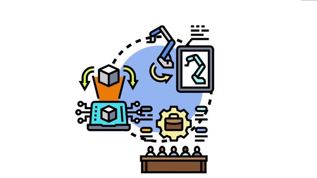 Decentralized ownership model managing business operations and assets, with various participants sharing control, contributing to value creation and technological development