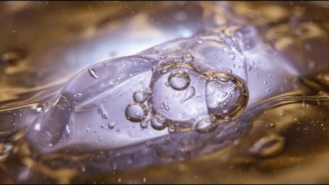 Luxury bath and body formulations create a premium personal-care background, featuring translucent abstract material background