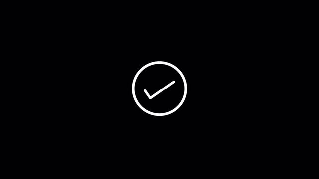 Animated Online payment confirmation  animation with accept and reject buttons on transparent background Online payment accept template animated 4K animation with alpha channel