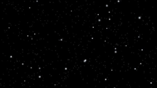 Light sparse snowfall with soft white flakes drifting down on black background, subtle winter snow overlay