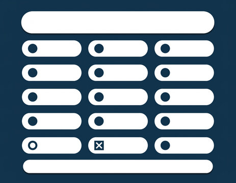 Modern Digital Form and Checklist UI Elements Layout
