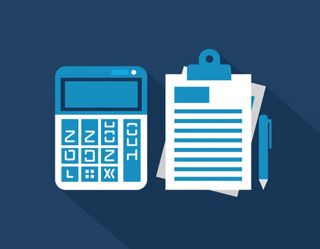 Business Accounting and Financial Planning Tools Flat Icon Set
