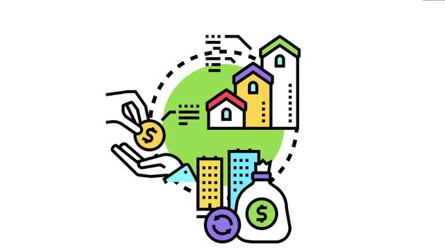 Financial experts estimating money percentage for property acquisition, calculating investment, credit, and housing value for future home ownership and real estate success