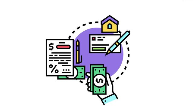 Mortgage approval letter concept highlighting the process of obtaining a loan for real estate, involving financial documents, money, and receiving official confirmation for property purchase