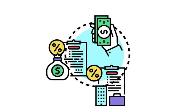 Financial documents approval process money movement, loan agreements, housing property acquisition, and investment planning for real estate mortgage