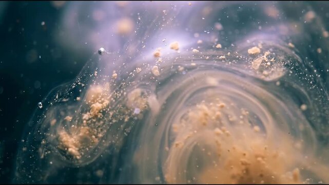 Luxury mineral foundation textures create a premium cosmetics background, featuring ultrafine