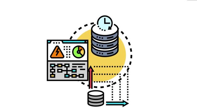System analyzing and optimizing workflow, managing data, improving efficiency, and ensuring timely task execution with continuous feedback loops for business performance enhancement