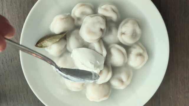 Make dumplings and add a spoonful of sour cream for extra flavor