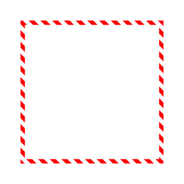 Candy square frame svg cut file. Isolated vector illustration.