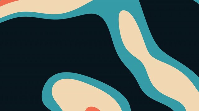 Abstract color palette swatch and gradient vector graphic design template with grainy teal and orange vintage background