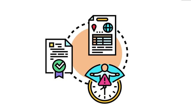 Vital birth document modification process abstract concept , depicting legal procedures involved in altering personal records like birth certificates and official identification