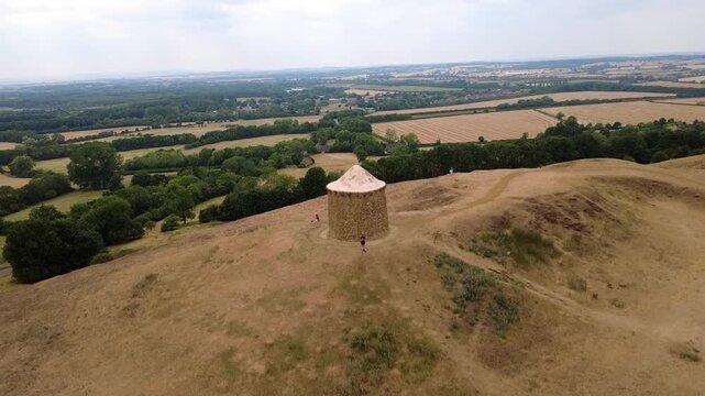 Burton Dassett Hills Countryside From Above