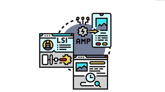 Mobile phone displaying optimized content for faster loading, indicating the importance of amp and lsi for search engine indexing and improved website ranking