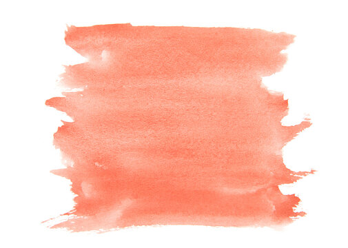 Red watercolor texture. Watercolor red background painting. Abstract watercolor hand painted background.