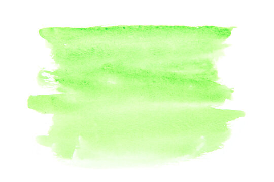 Green watecolor background. Hand painted green watercolor. Abstract watercolor background