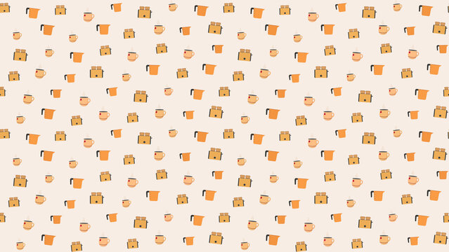 Toaster and Mug Pattern