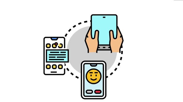 Hands holding a tablet and two smartphones displaying user interface elements, the concept of a responsive and accessible design across various digital devices