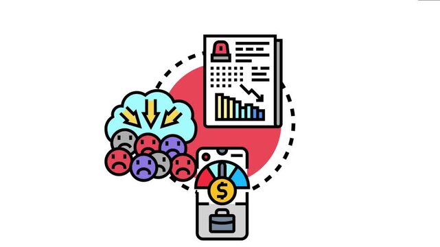 Business concept risk mitigation through financial planning, loss prevention, and managing negative impacts on customers or market conditions