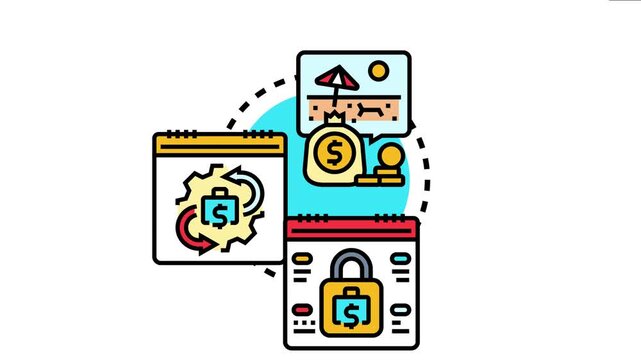 Planning budget and income for secure savings and future investments, managing finances effectively for economic growth and stability