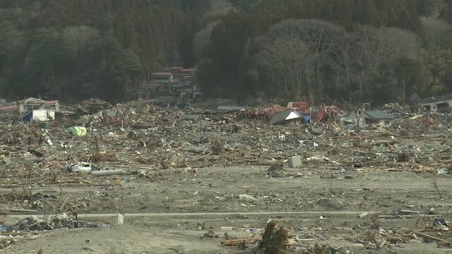 Town Wiped Out In Aftermath Of Tsunami In Japan