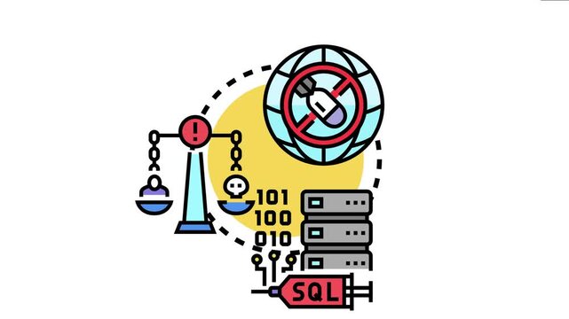 Offensive exploitation represents a cyber attack with data vulnerability, leveraging malicious software like sql injection to compromise servers and threaten online privacy and data integrity