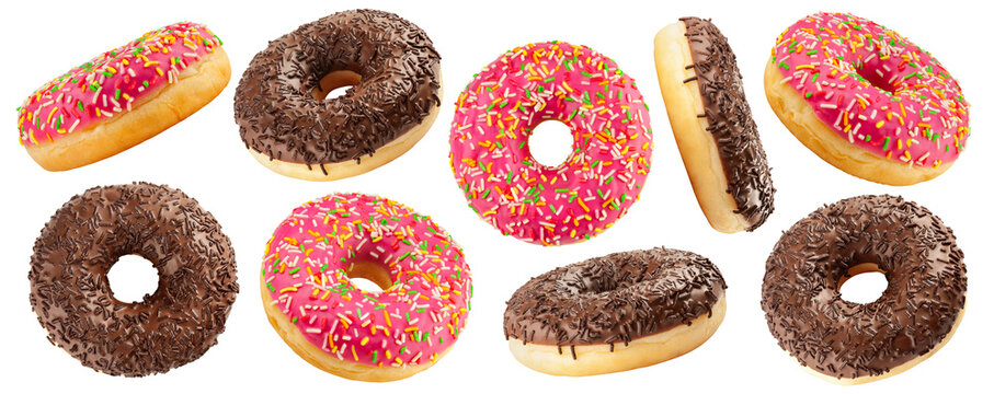 Donut isolated, full depth of field
