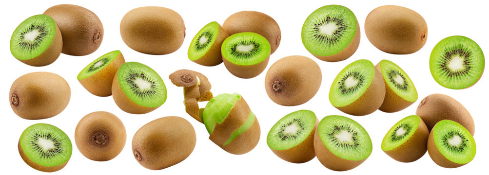 kiwi isolated, full depth of field