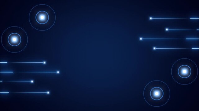 Network frame animation displays horizontal light trails on dark. Data communication routes across the network frame. Digital telemetry shapes this network frame.